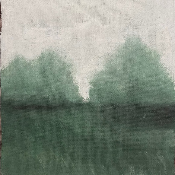 Serene Green Landscape Canvas Art - Picture 1 of 4